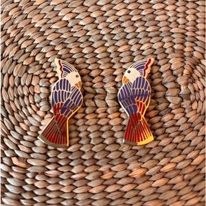 Laurel Burch Cockatoo Earrings
